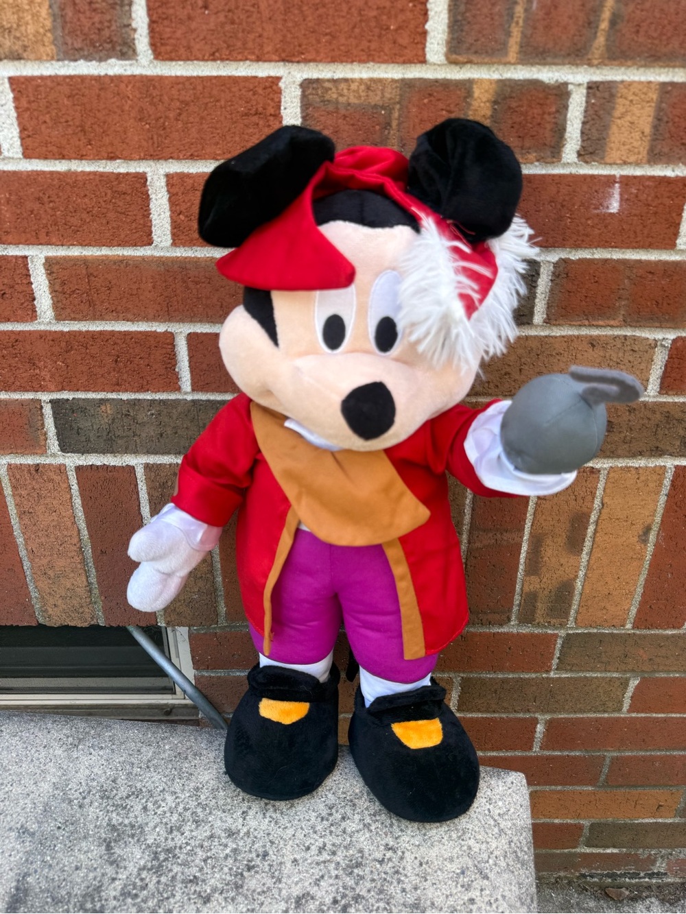 Disney Mickey Mouse Pirate Captain Hook Plush Greeter 22 Inch Gemmy